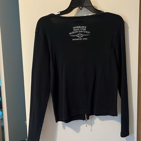 Harley Davidson zip up tshirt material - Picture 3 of 3
